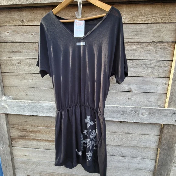 Cowgirl Tuff | Dresses | Cowgirl Tuff Black Mini Dress Nwt | Poshmark